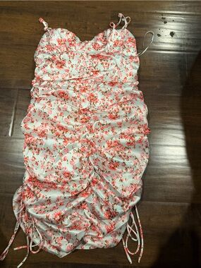 Stella Laguna Beach Mint and Floral A-Line Dress